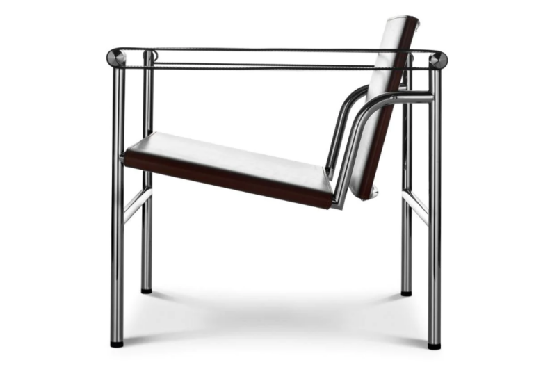 카시나 LC1 Cassina 의자 가죽 + 크롬 프레임