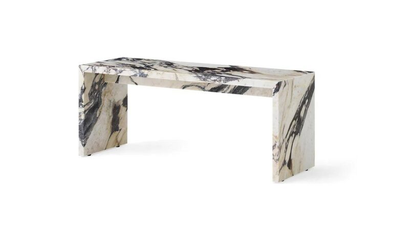 아우도 대리석 플린스 브릿지 커피테이블 Audo Plinth Bridge Coffee Table Rose Marble Calacatta Marble