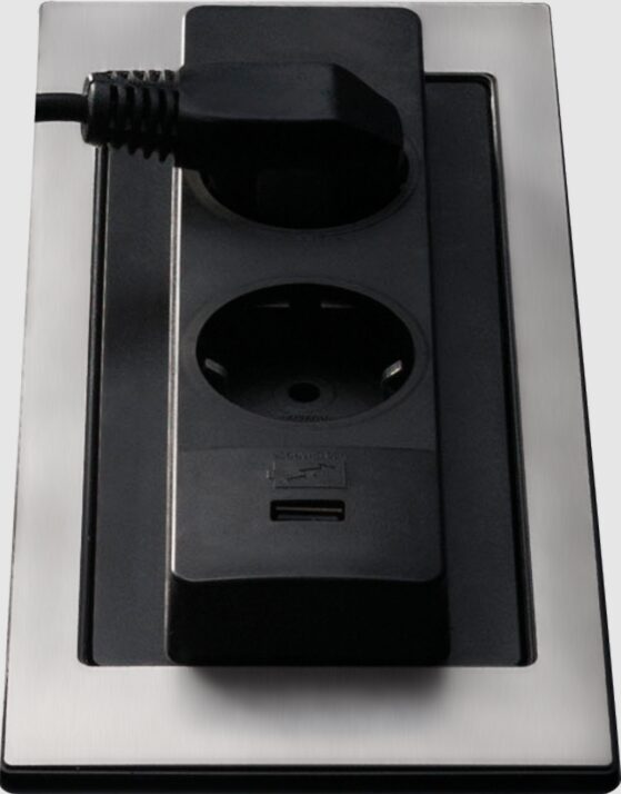 바라짜 회전형 콘센트 소켓 홀더 22cm Barazza Rotating top power socket holder 1PPB