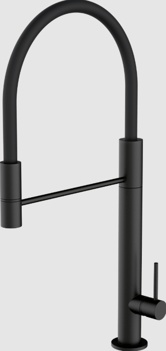 바라짜 시티 고정형 샤워헤드 블랙 주방수전 Barazza City mixer tap 1RUBCY