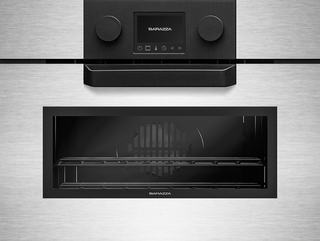 바라짜 아이콘 콤비 스팀오븐 크롬 60cm Barazza Icon Exclusive built-in compact combi-steam oven 1FEVSVC