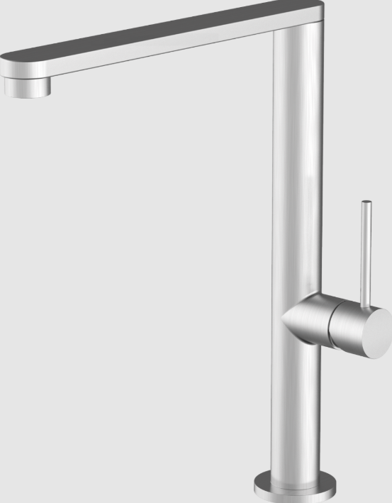 바라짜 비프리 스틸 고정형 샤워헤드 크롬 주방수전 Barazza B_Free Steel mixer tap 1RUBBFS