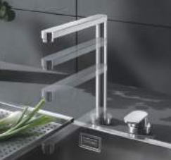 바라짜 고정형 샤워헤드 크롬 주방수전 Barazza tap 1RUBSSA