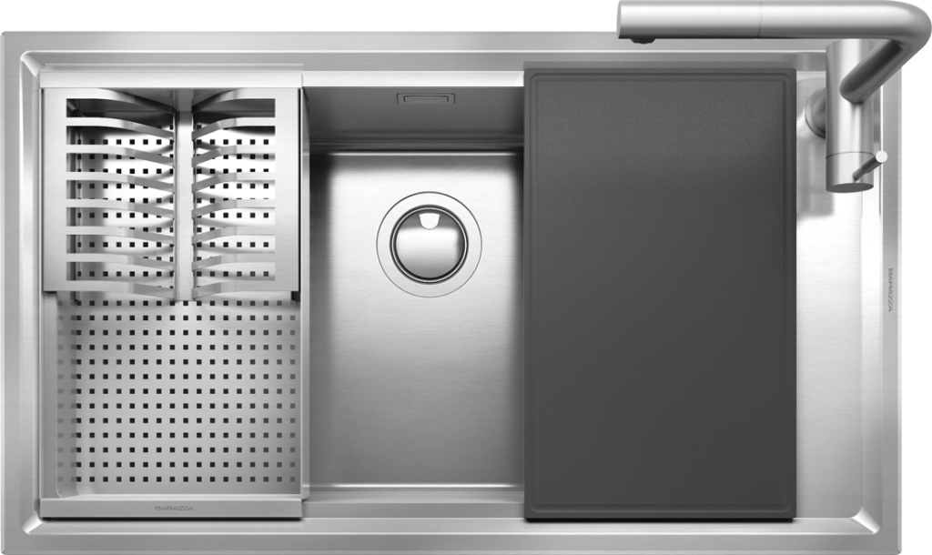 바라짜 빌트인 이지 킷 탑 마운트 싱크볼 86cm Barazza built-in Easy Kit Sink 1LES91RK