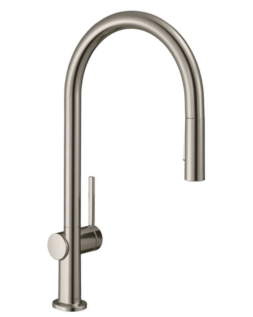 한스그로헤 탈리스 M54 2jet - U자 - 스틸/무광 - 듀얼분사 인출식 샤워헤드 72800800