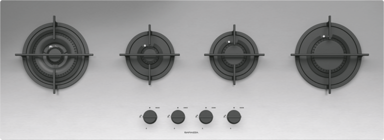 바라짜 무드 스텐 4구 가스쿡탑 110cm Barazza Mood hob Gas Cooktop Stainless steel 1PMD104