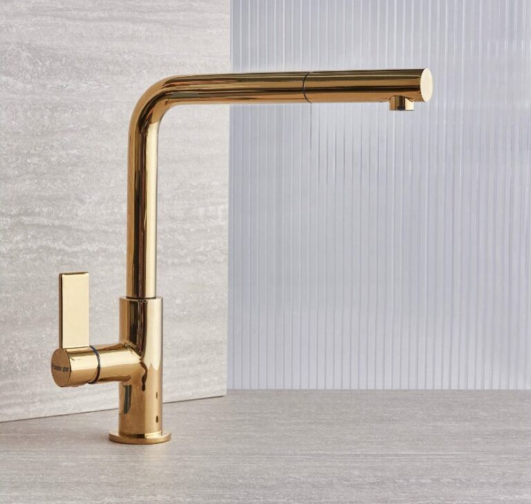 포스터 오메가 플러스 골드 주방수전 Foster Mixer Tap Omega Plus Gold 8498859 인출식 샤워헤드