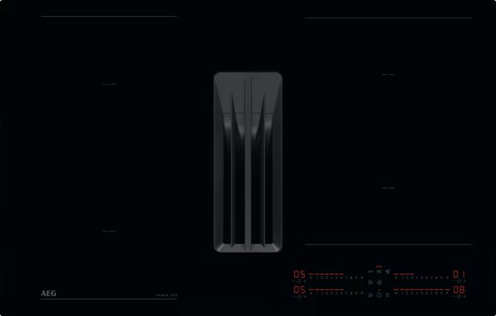 [유광] 아에게 6000 후드일체형 인덕션 80cm AEG hood-in-hob NCH84C23CB