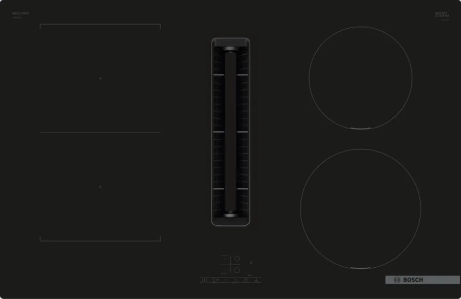 보쉬 시리즈4 블랙 후드일체형 인덕션 80cm Bosch Series 4 Induction hob PVS811B16E