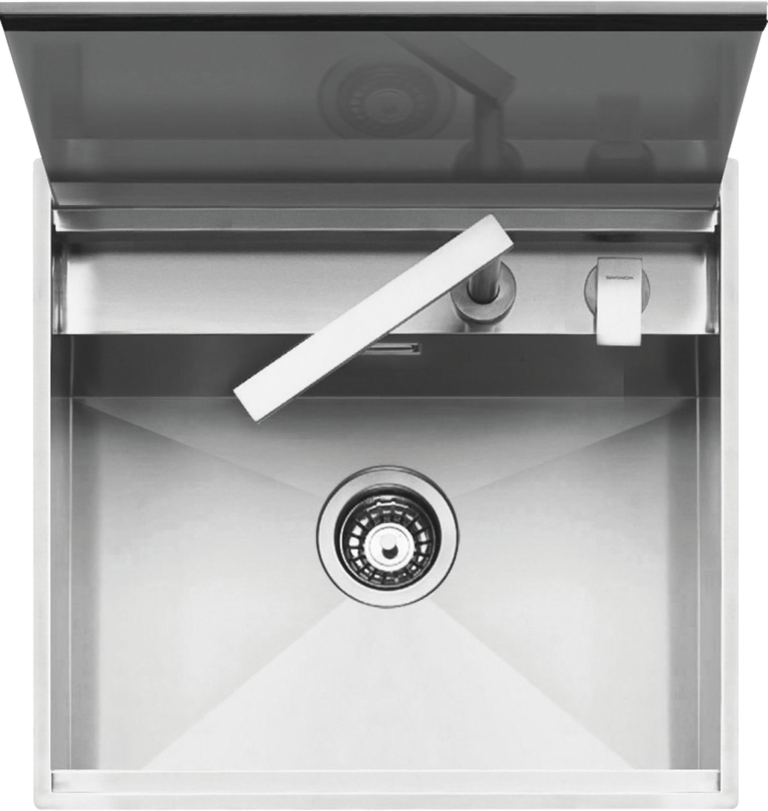 [사진상 모든 부속 포함] 세트상품 - 바라짜 랩 커버 키트 탑 마운트 싱크볼 57cm Barazza Lab Cover Sink Kit 1LLB60