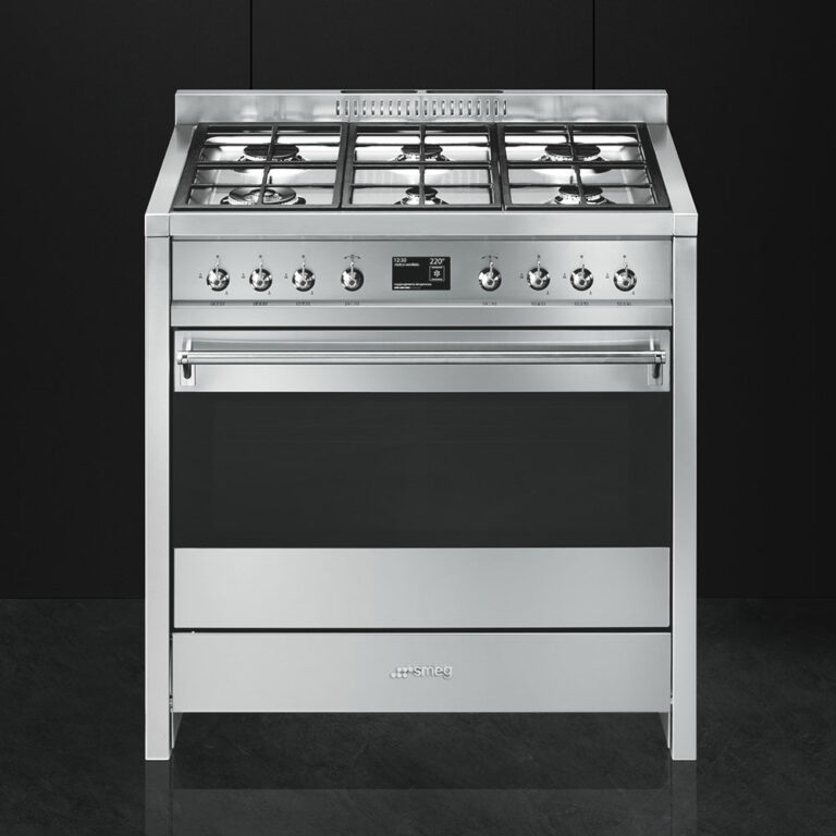 스메그 클라시카 가스쿡탑 + 전기오븐 쿠커 SMEG A1-9 90×60cm