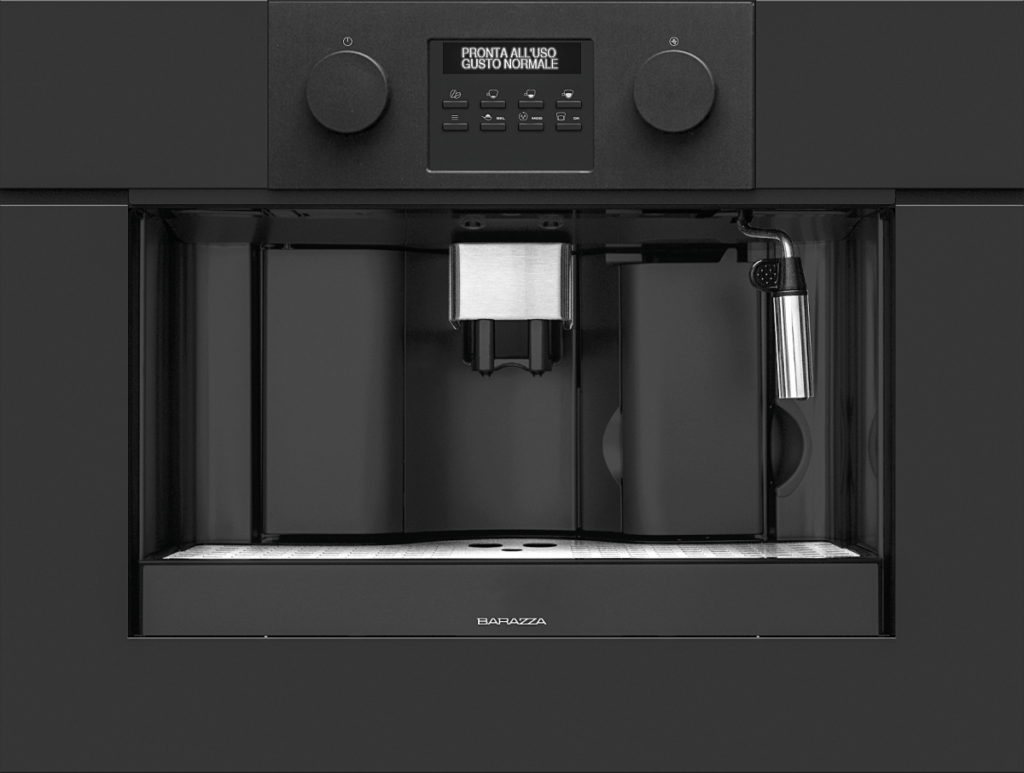 바라짜 아이콘 커피 머신 블랙 60cm Barazza Icon Exclusive Built-In Compact Coffee Machine 1CFEVEN