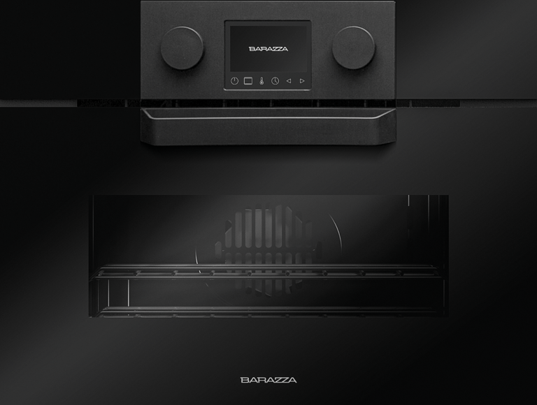 바라짜 아이콘 콤비 오븐 블랙 60cm Barazza Icon Exclusive built-in compact combi-microwave oven 1FEVEMCN